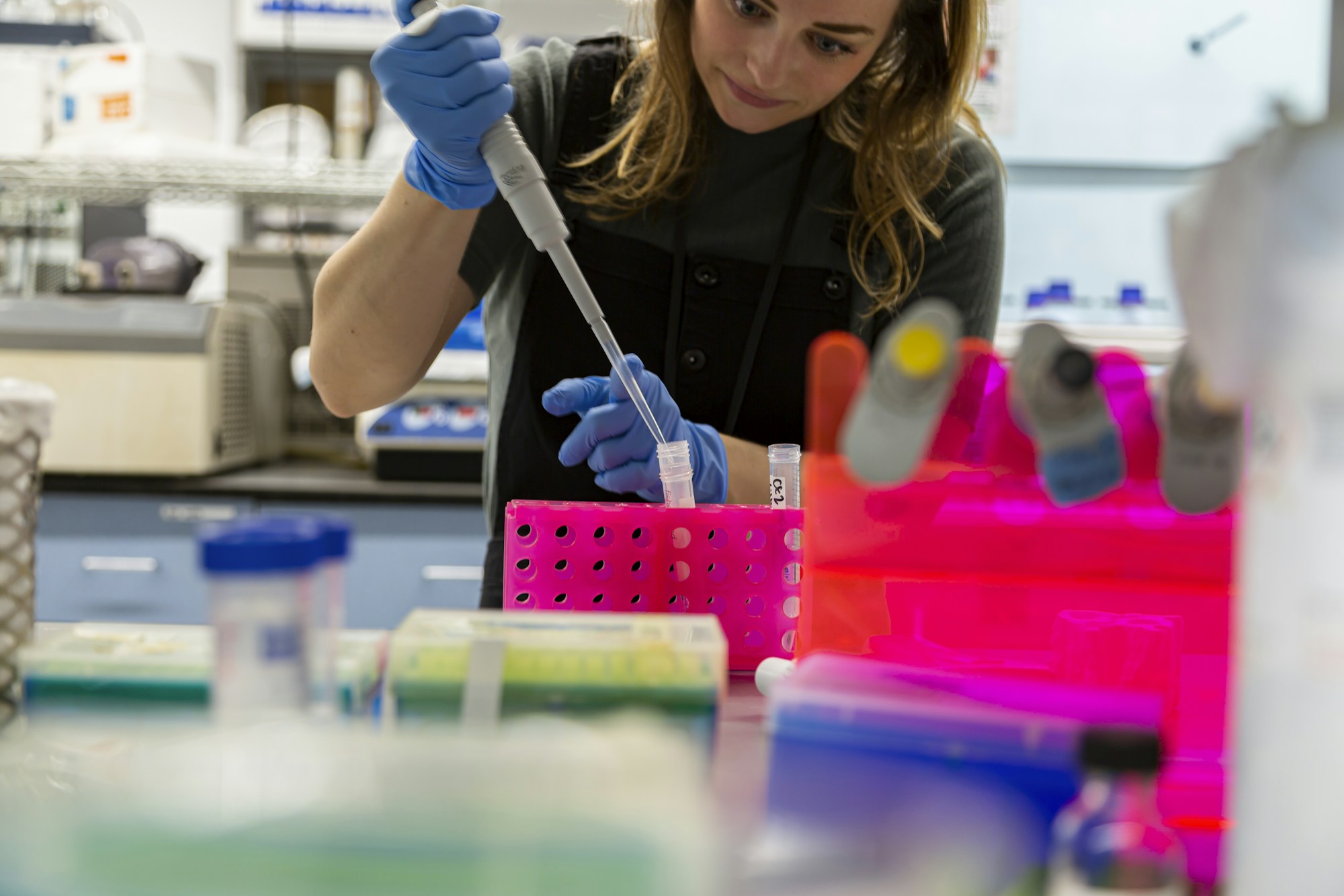 Molecular biology laboratory research